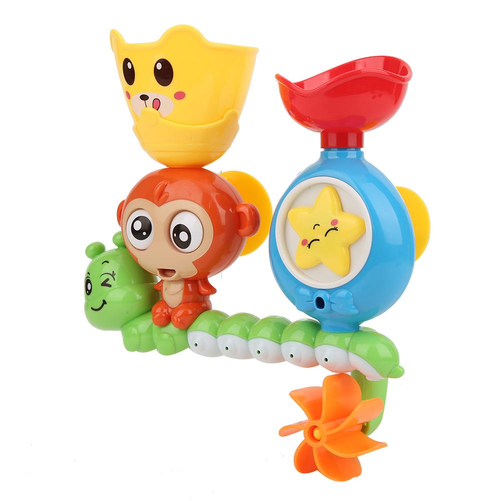 Baby Bath Toys Cute Cartoon Pattern Bathroom Bathing Playing Toys for ChildrenGreen