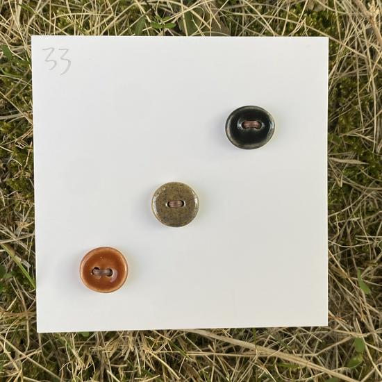 Rainbow Ceramic Button Fasteners for DIY Knitting & Doll Clothes (12/15mm)