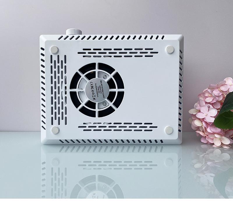 Rechargeable Brushless Nail Dust Collector with Adjustable Speed and High Suction Power, Includes Hand Rest.