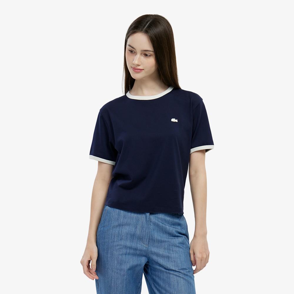 Lacoste Women's Soft Ringer T-Shirt TF703E-56G166