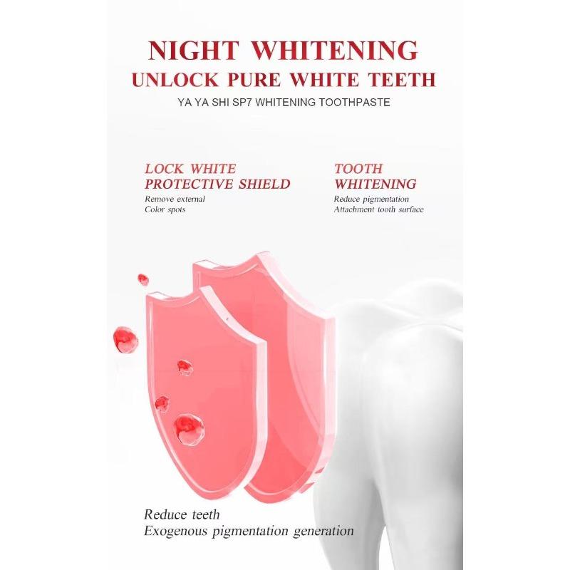 Dentifricio Sbiancante, Rimuove Macchie e Rinfresca l'Alito, Sbiancamento Quotidiano e Cura Preventiva contro i Denti Gialli, con Potere Pulente Super Forte.