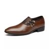 Scarpe da Uomo Abbigliamento Retro Appuntite Moda Lucide Traspiranti Casual Pelle Lucida Scarpe da Lavoro Matrimonio Singole