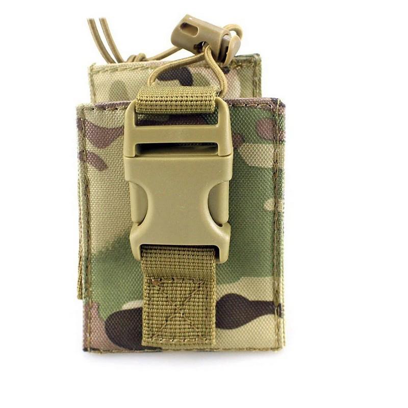 1000D Portable Tactical Molle Radio Walkie Talkie Pouch Holder Pocket Interphone Holster Carry Bag Walkie-Talkie Case Holder