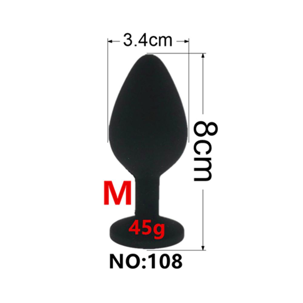 Silicone Detachable Tail Excluding Diamond Screw Anal Plug Accessory