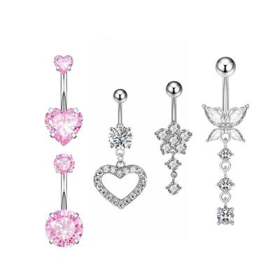 Cubic Zirconia Navel Ring - Hot Selling Body Piercing Jewelry