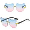 Cute Cartoon Bear Sunglasses for Kids Outdoor UV385 Shades Fashion Beach Travel Gradient Lens Eyewear Children Sun Glasses
