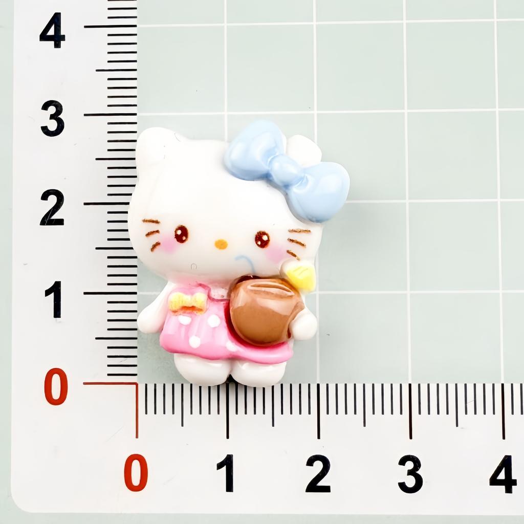20/100PCS Cartoon DIY Cream Gel Summer Beach Kitten Resin Accessories Phone Case Hair Clip Refrigerator Sticker Luggage Water Cu
