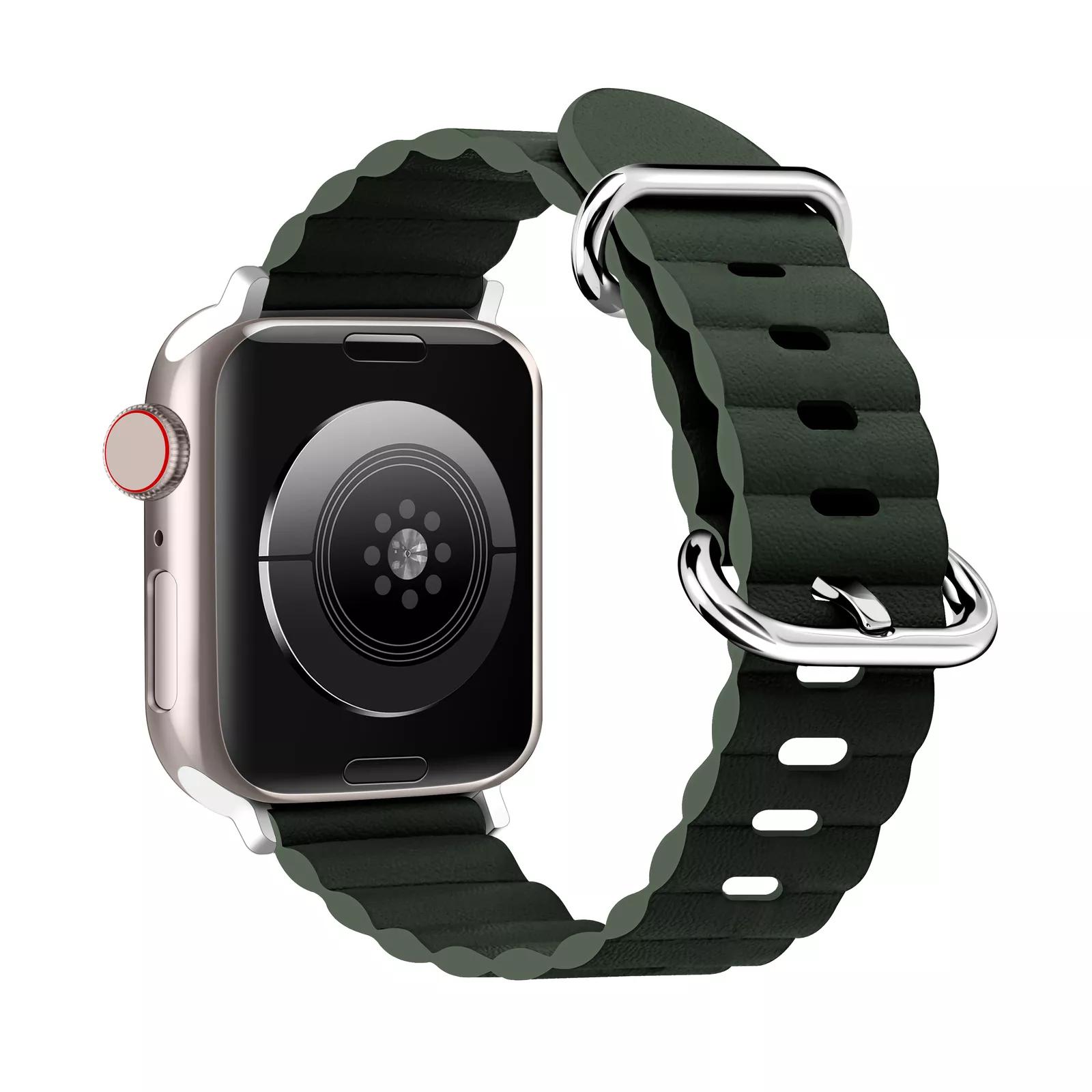 Кожаный ремешок Ocean Band для Apple Watch Ultra 49 мм серии SE 8 7 6 5 4 3 2 38 40 41 42 — фото 9