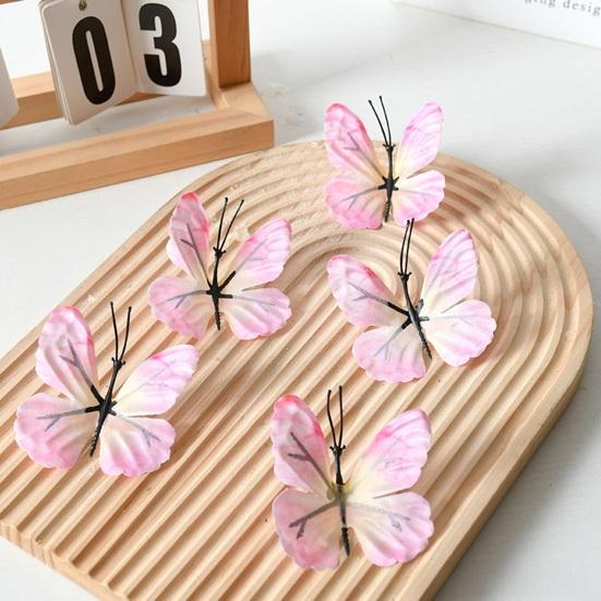 4 Pcs 3D Butterfly Wall Stickers Colorful Butterflies Wall Decal Removable Wall Art Murals for DIY Crafts Home Office Party Bedroom Decoration