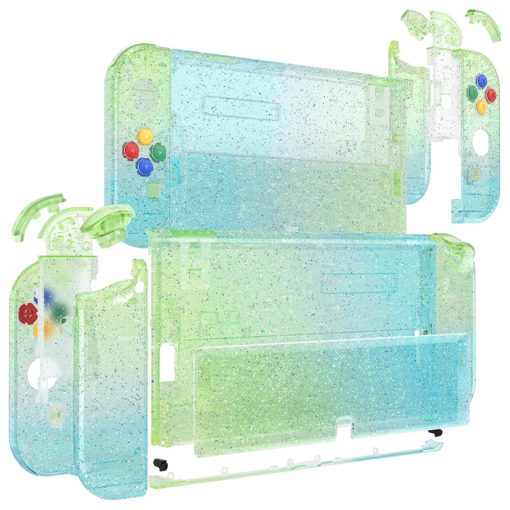 Not the Main Unit Back Plate PC Switch for eXtremeRate Switch Compatible with Back Switch Compatible with Switch Handheld Controller Kick Stand and