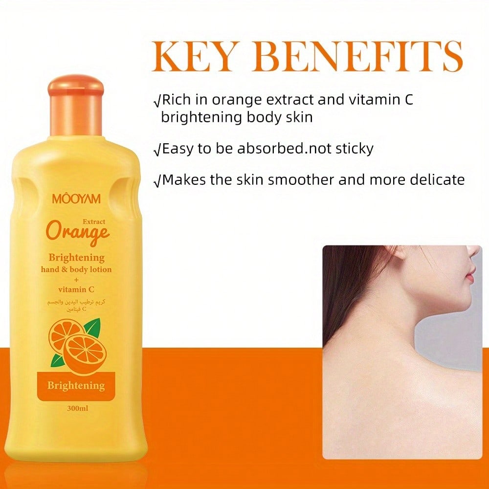 1 PC 300ml MOOYAM Vitamin C Moisturizing Body Lotion , Body Lotion,Moisturize And Nourish,Skin Care