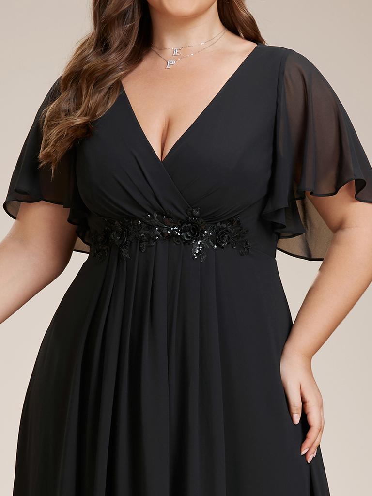 Sheath/Column Asymmetrcal Neck Short Sleeves Mother Of The Brde