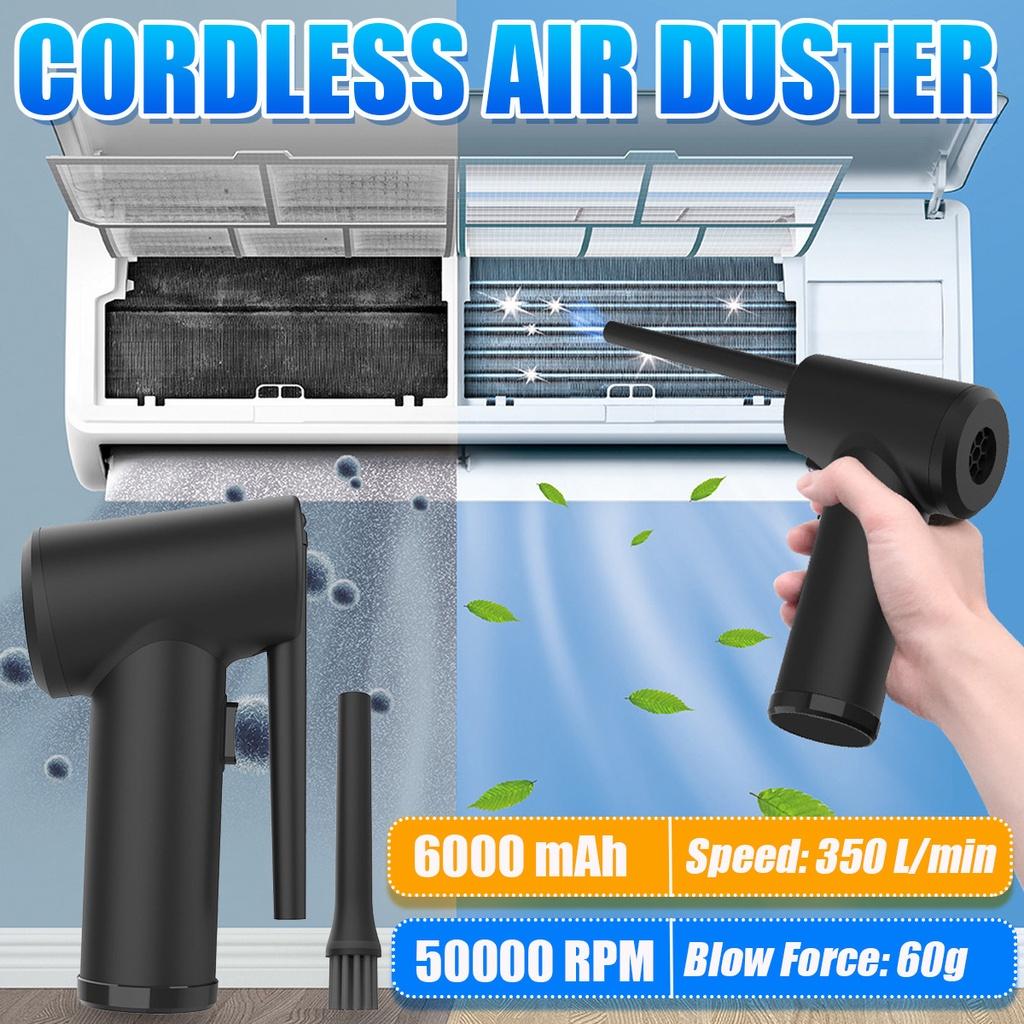 50000 RPM Cordless Air Duster Compressed Air Blower Vacuum Cleaner For Computer Laptop Keyboard Electronics Cleaning