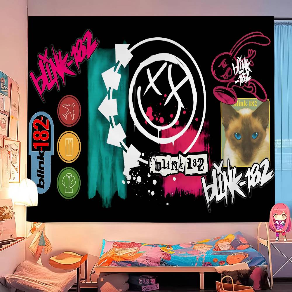 BBLINK182 Band Hippie Wall Hanging Tapestries Bohemian Wall Tapestries Mandala INS Home Decor