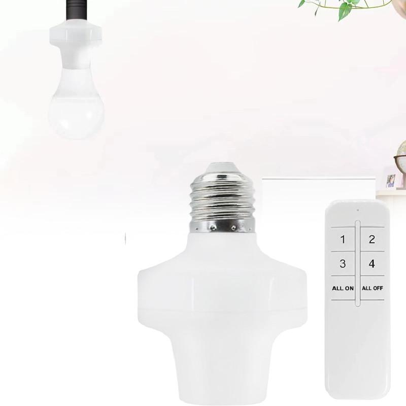 E26 Wireless E27 Remote Control Light Lamp Holders Smart Bulb Tools Adapter