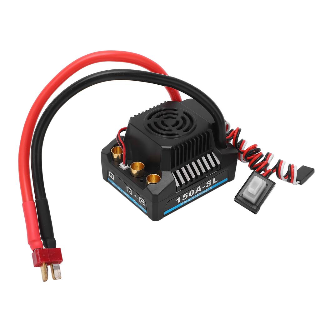 RC Brushless ESC 150A BCE Output 5A 5.8V Waterproof Dustproof Black Brushless ESC for 1 8 RC Truck