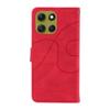 For Motorola Moto G86 5G Wallet Case Leather Phone Cover Stand with Curved Line Design