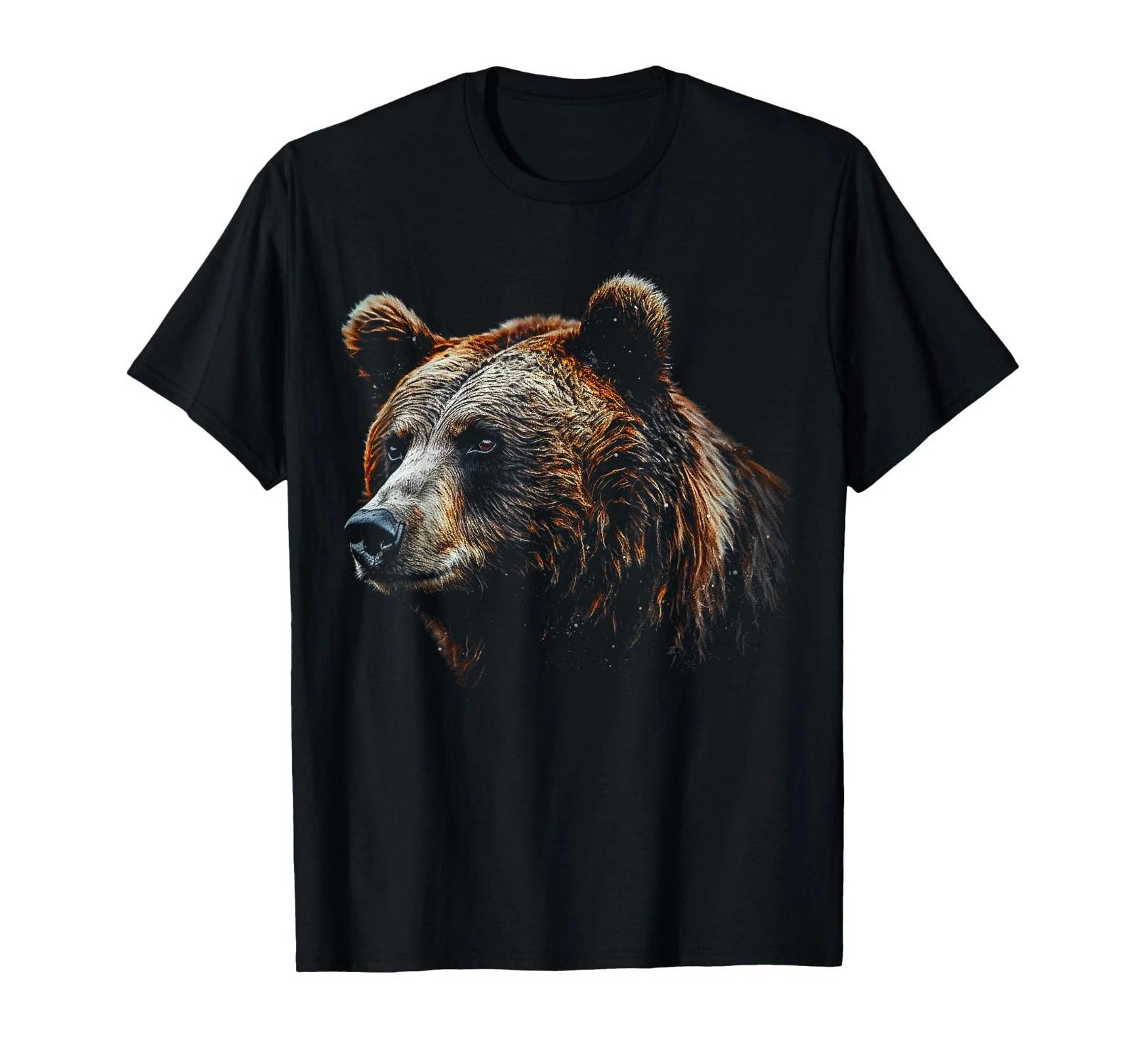 

Bear Lover Artwork Animal Motif Bear T-Shirt 4XL