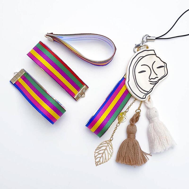 Korean traditional key ring, five-color accessory accessory