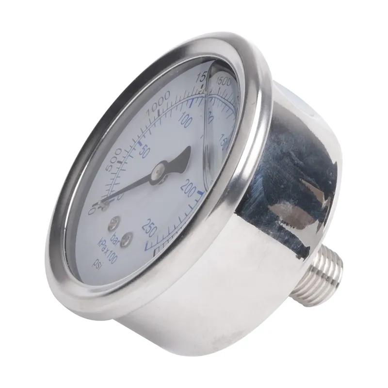 Axial Seismic Pressure Gauge Sophie Sff Back Connected Vacuum Gauge Seismic Water Pressure Hydraulic Oil Pressure Gauge