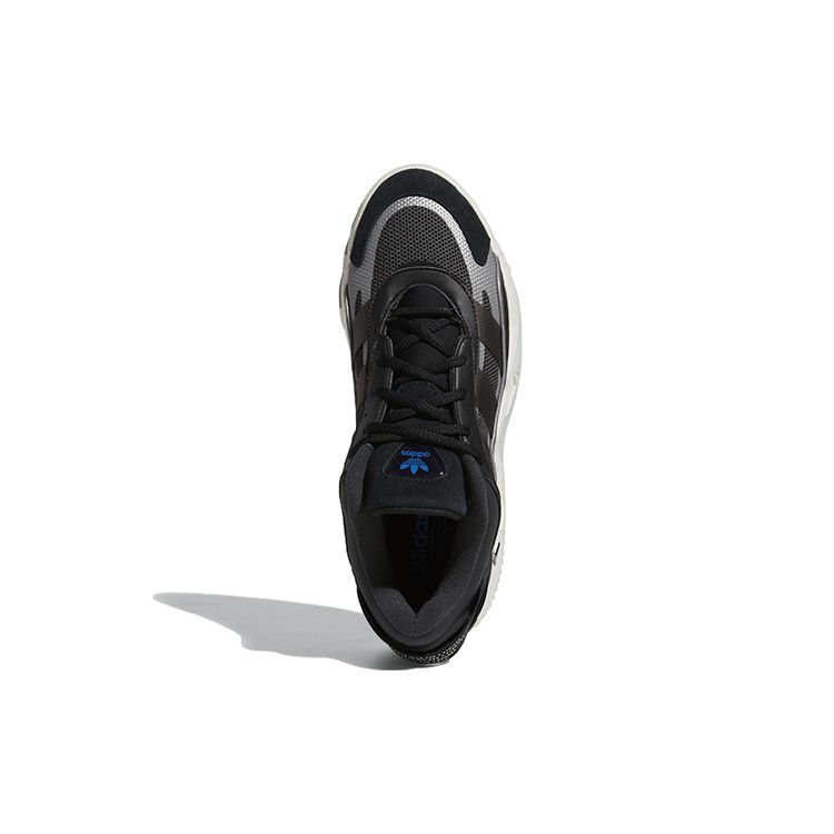 Adidas Originals Niteball 2.0 Leather Sports Classic Cushioning Non-Slip Durable Low-Top Lifestyle Shoes Men Sneakers Black GX7095