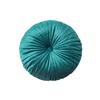 Nordic Quilted Pumpkin Throw Pillow - Solid Color Round Cushion for Living Room & Bay Window