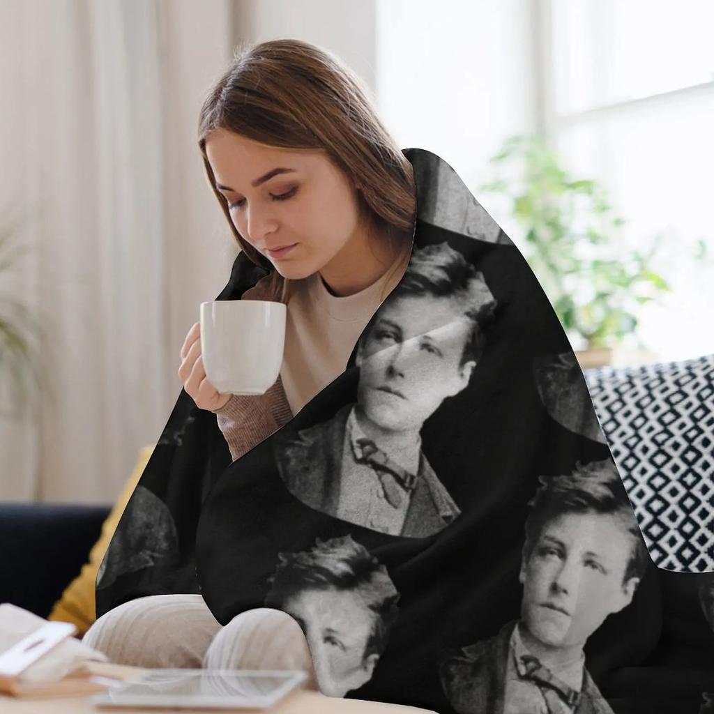 Arthur Rimbaud Throw Blanket Thins Hair Bed Thermals For Travel Blankets