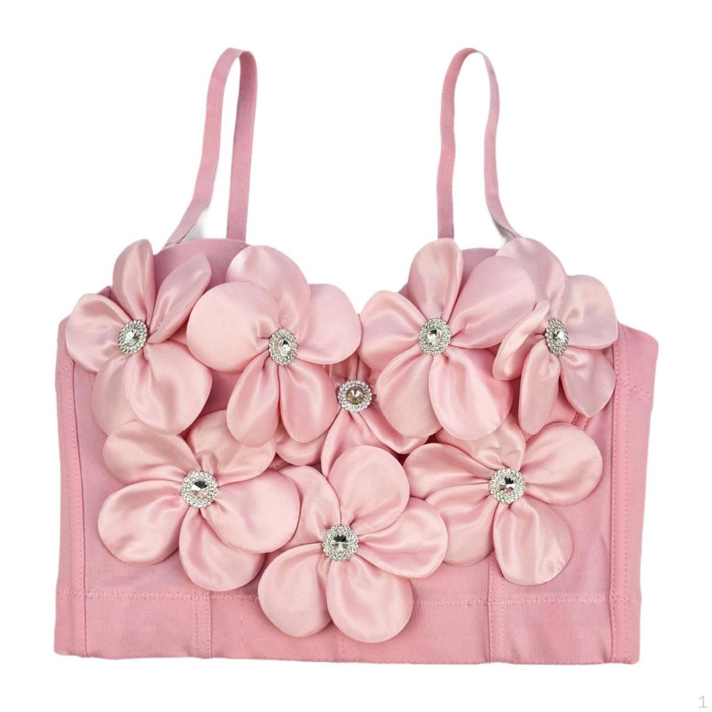 Corset Bustier Top Crop la Modă pentru Petrecere în Club, Rave, Plajă, Festival de Muzică