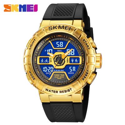 Electronic Watch Double Display 3 Time Multi-function Watch Sports Luminous Student Electronic Watch