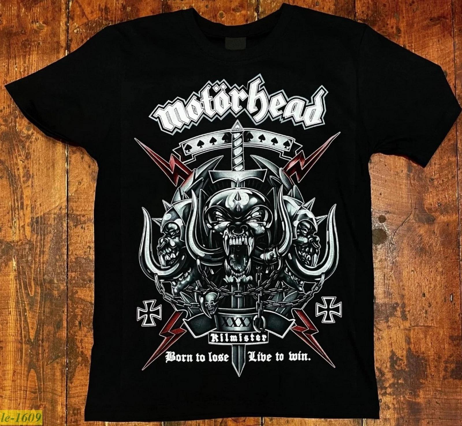 Motorhead Born to Lose Live to Win Logo Black Unisex T-shirt Size S-5XL L