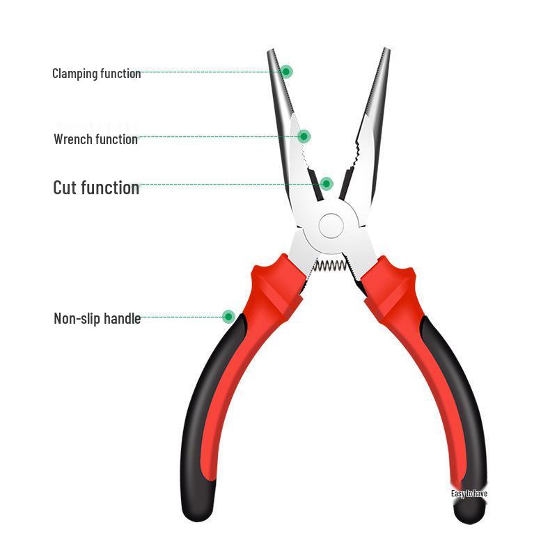 Baolian Multi-Function Mini Electrician Needle-Nose Pliers, Industrial Grade Tool