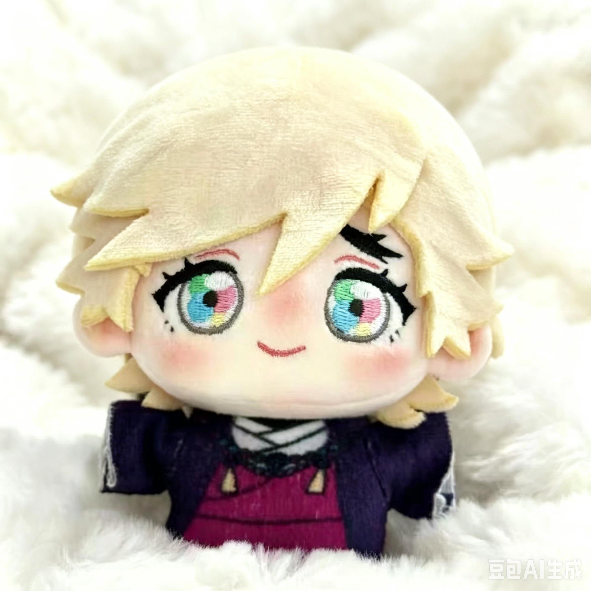 10cm Kimetsu No Yaiba Douma Plüschpuppe Weiche Figur Anime-Charakter Sammlerstück Spielzeug Schreibtischverzierung Für Anime-Fans 10CM