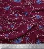 Soimoi Red Japan Crepe Satin Fabric Dot & Butterfly Print Fabric by the metre 42 Inch