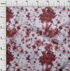 oneOone Cotton Flex Maroon Fabric Tie Dye Fabric For Sewing Printed Craft Fabric By The Yard 40 Inch