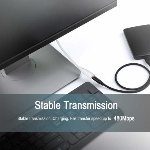 Fasgear USB 2.0 Extension Cable - A Male To A Female Charging and Sync USB Extension Cord (3M, White)