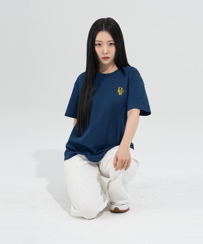 Peijeuhwaiteu [Phase_1] Pw Logo Tee_Dark Blue / 8802026-St09