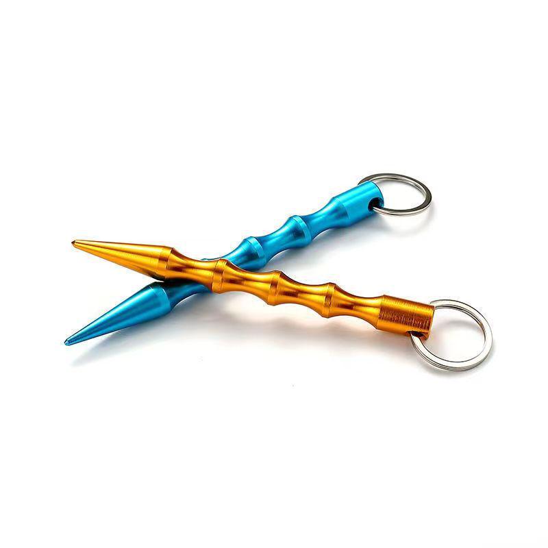 Women's Self-Defense Tactical Pen: Portable, Pen-Shaped Keychain Tool with Window Breaker for Outdoor Safety.