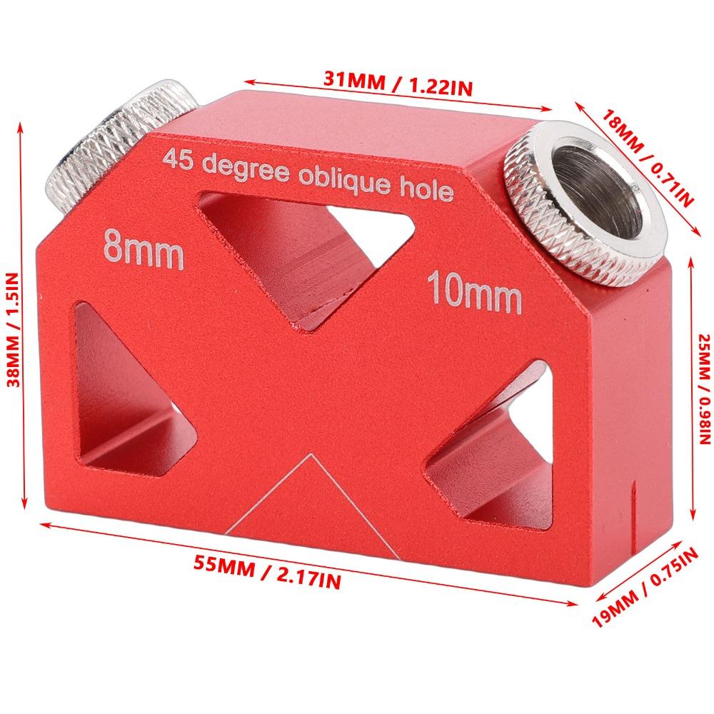9.5mm Drill Bits Drill Guide Positioner Aluminum Alloy Screw Jig Guide Woodworking