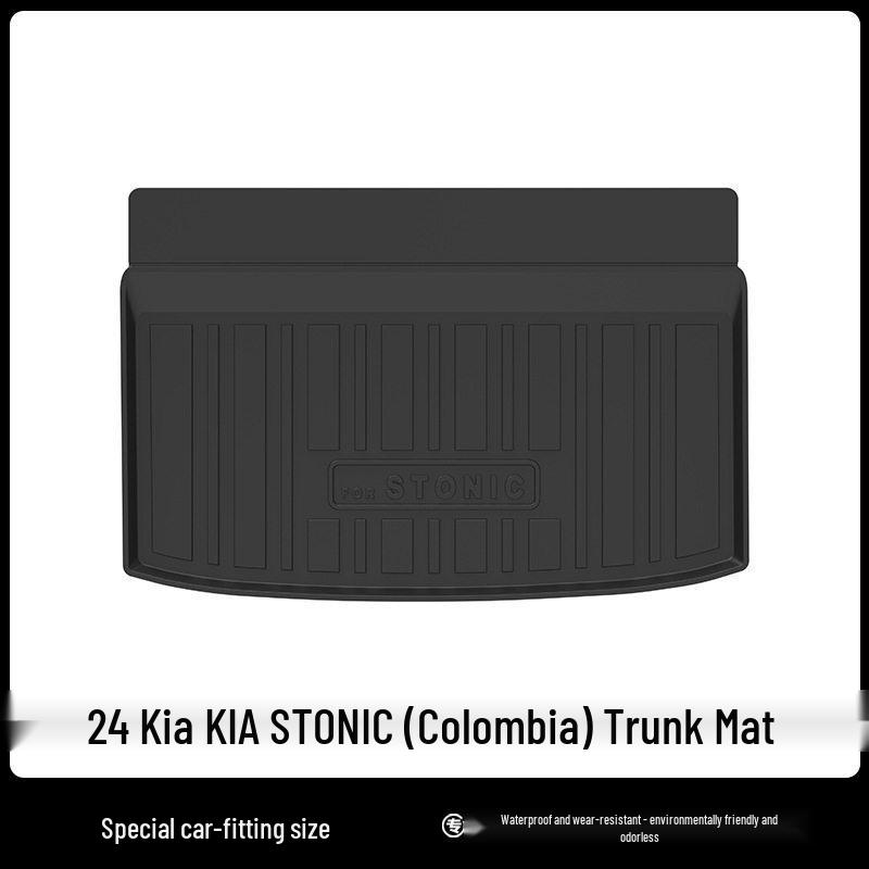 

Durable TPE Trunk Mat with Carbon Fiber Texture for 2024 Kia STONIC