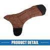 Car Shift Knob Cover Universal Vehicle Interior Shift Gear Cover Trim Accessories Decorative Faux Leather Brown