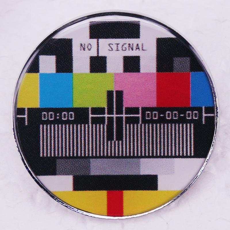 

TV Color Test Screen Badge - No Signal Mode
