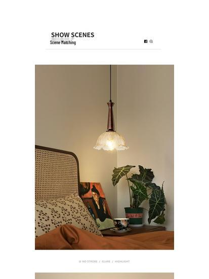 Chinese Retro Bedroom and Hallway Pendant Light