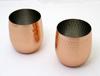 Castle Enterprise Asahi's "Kokoro No Kiwami" Pure Copper Rocks Cups (2-Piece Gift Set) In Gift Packaging