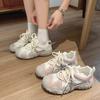 Fashion High Quality Women Sports Jogging Shoes Autumn Round-toe Soft Bottom Women Casual Flat Shoes 2025 Low-top Leather Sneakers Tenis