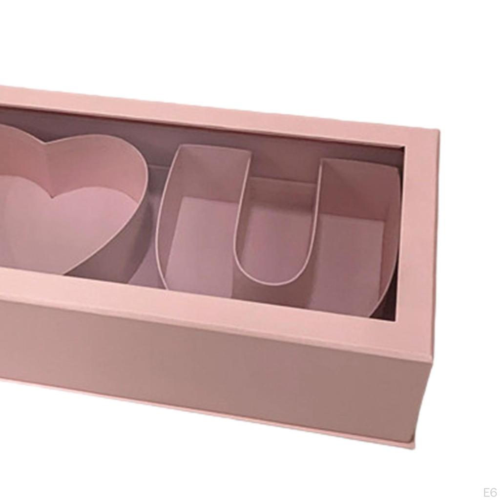 Elegant Love Letter Flower Box for DIY Present Decor