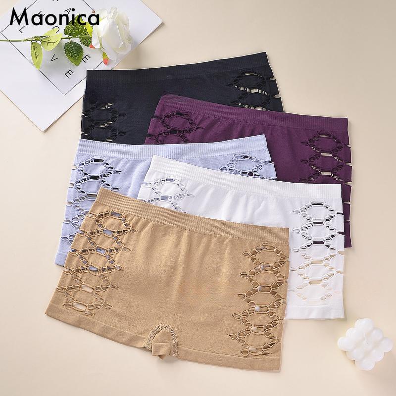 Dámské sexy duté boxerky Dámské prodyšné spodní prádlo Spodky Bezpečnostní kalhotky M-XL