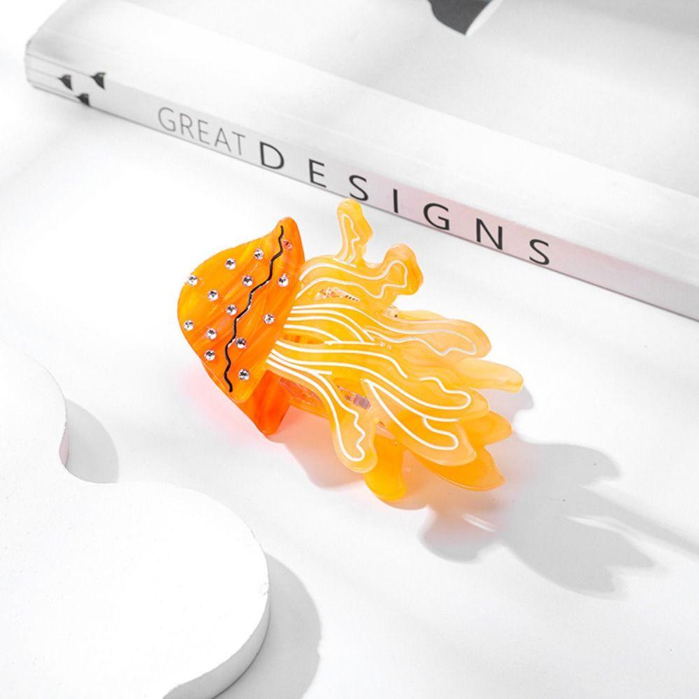 Korean Style Ocean Animal Hair Clip Sweet Geometry Shark Clip Crab Fish Hair Claw  Vacation