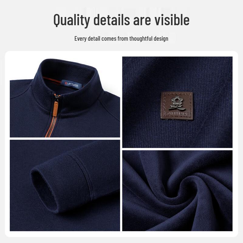 MONTAGUT Men's Warm Half-Zip Pullover