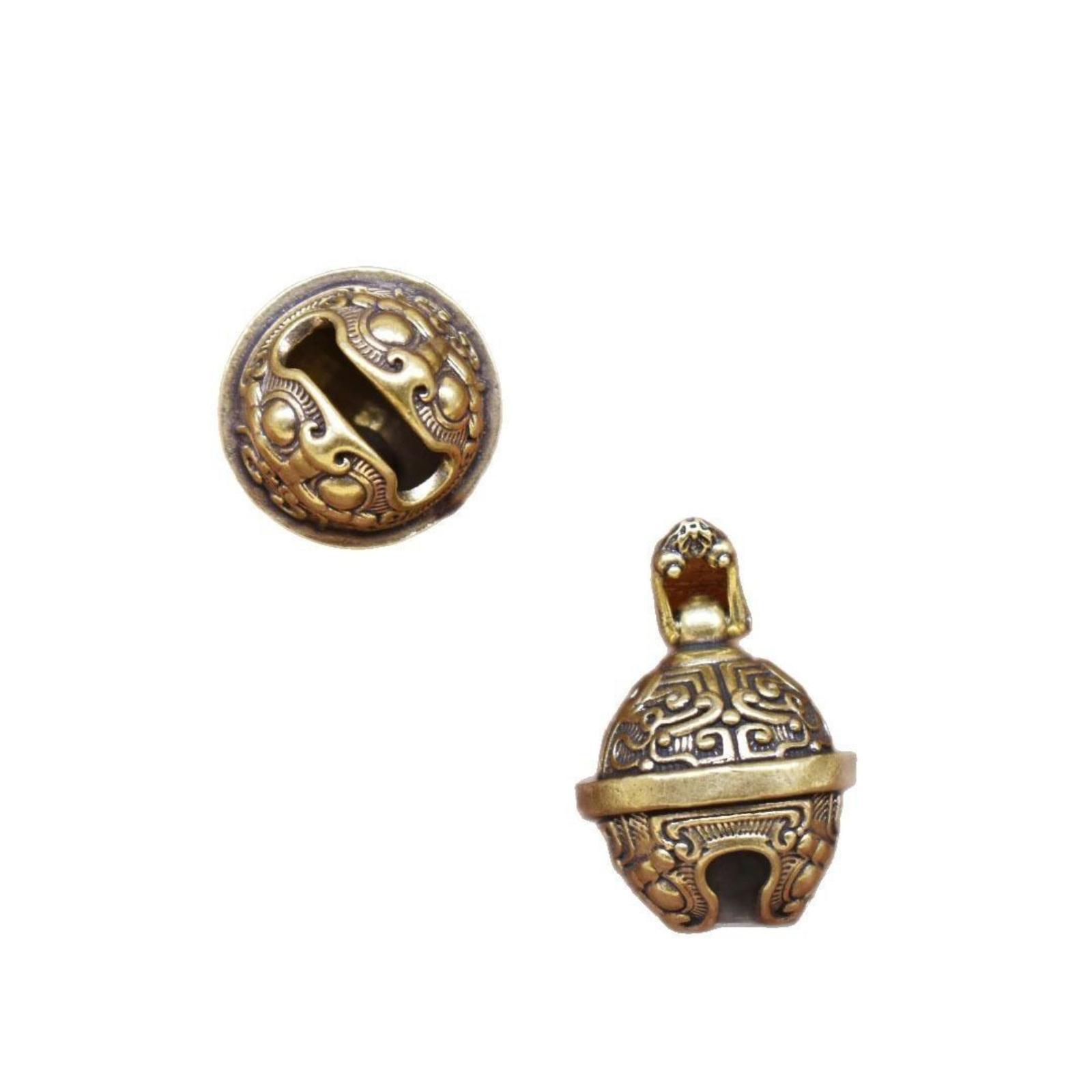 

Латунный кулон-колокольчик, дизайн Таотье, креативный латунный воротник, ретро аксессуар для питомца. One Size