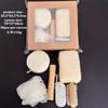 6/7pcs Bath Set SPA Scrubbing Towel Bath Brush Foot Grinding Stone Sisal Bath Flower Set Holiday Gift Box Bathroom Accessories